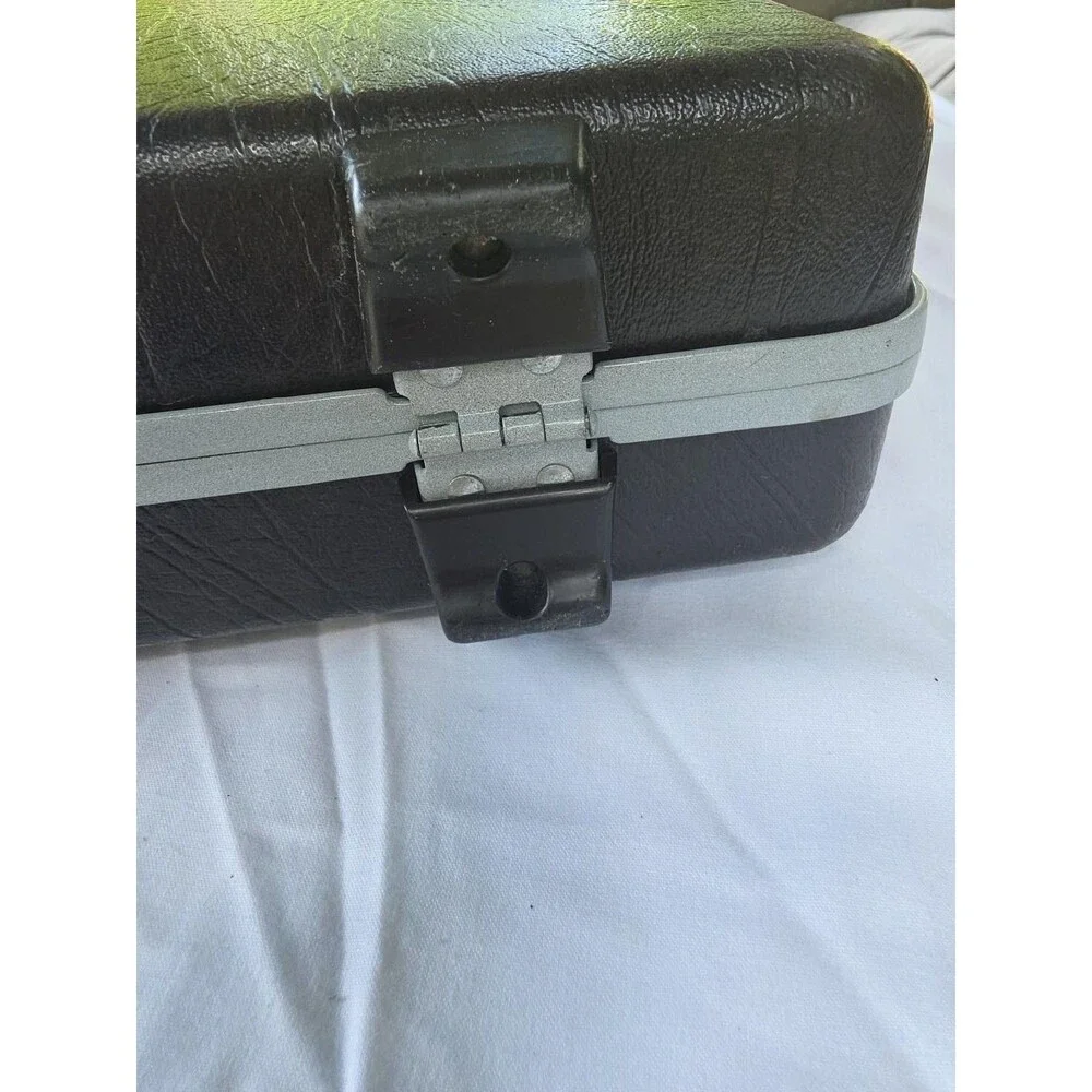 Vintage Samsonite Brown Hard Shell Briefcase Attache Organizer Combo Lock